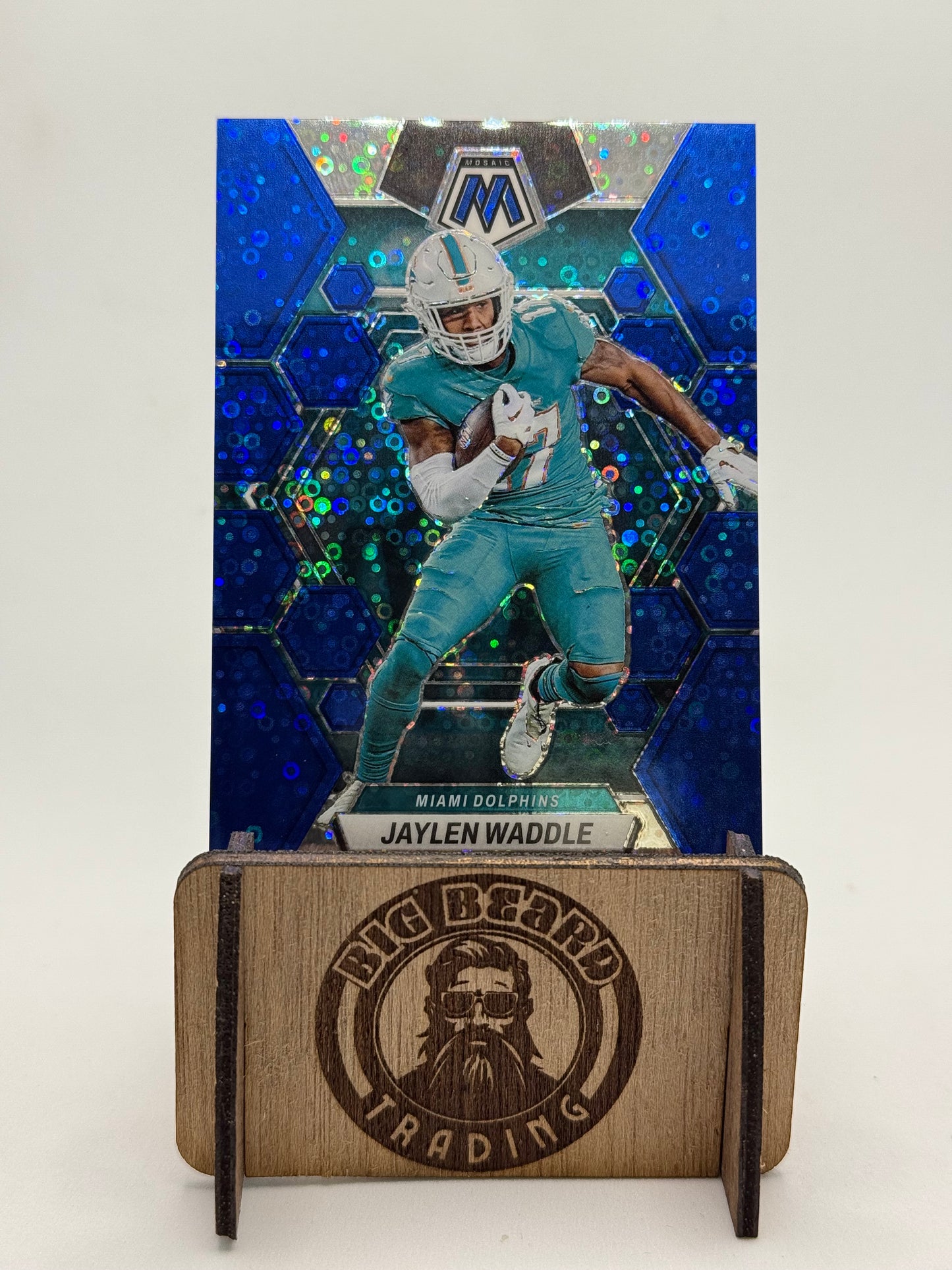 2023 Mosaic Jaylen Waddle No.145 01/75 Blue No Huddle Prizm