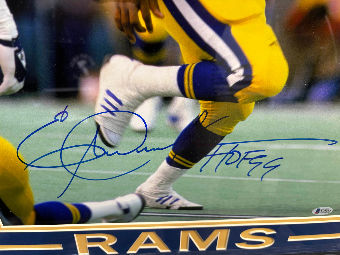 Eric Dickerson Signed Custom Framed 16"x 20" Photo with Beckett Certification