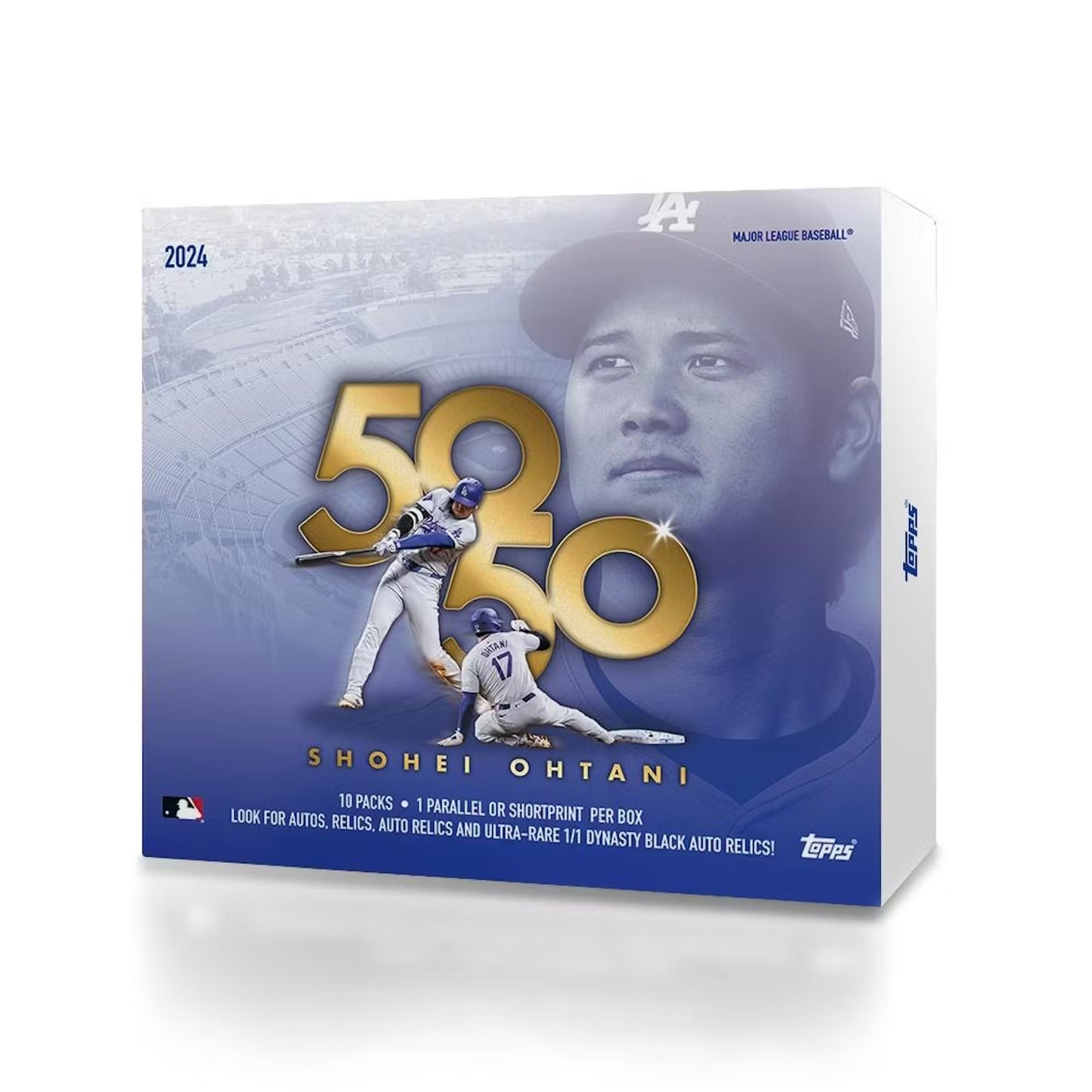 2024 Topps 50/50: Shohei Ohtani Baseball 10-Pack Box