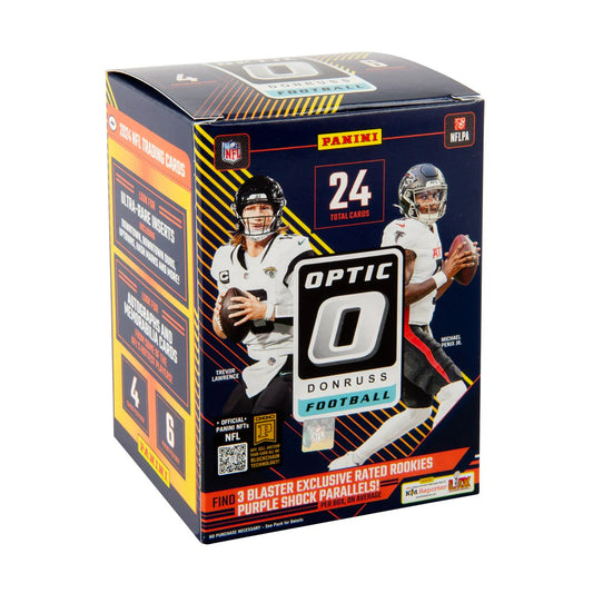 2024 Panini Donruss Optic NFL Football Trading Cards Blaster Purple Shock Parallels