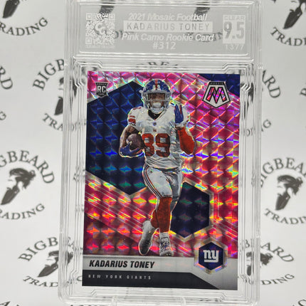 2021 Mosaic Kadarius Toney Pink Camo RC CCG 9.5