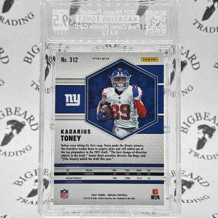 2021 Mosaic Kadarius Toney Pink Camo RC CCG 9.5