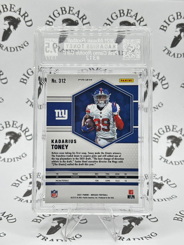 2021 Mosaic Kadarius Toney Pink Camo RC CCG 9.5