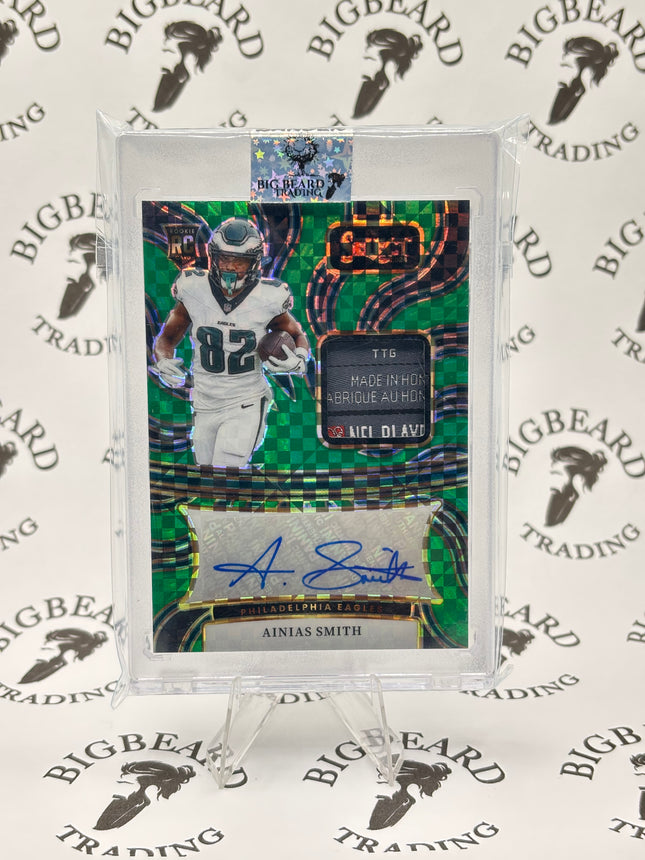 2024 Panini Select Rookie Signature Memorabilia Ainias Smith RC 1/5