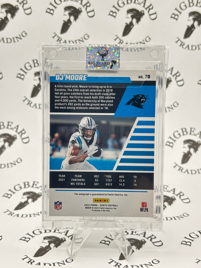 2022 Zenith DJ MOORE Auto 8/20 SSP Red Signature Autograph