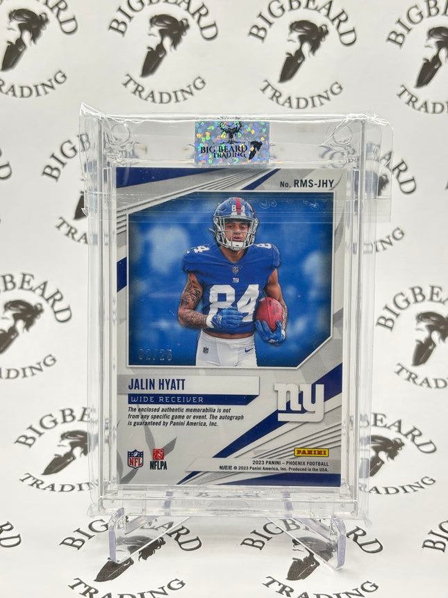 2023 Panini Pheonix Rookie Patch Auto Jalin Hyatt 2/25