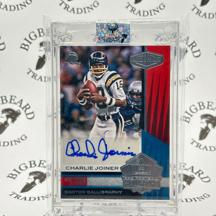 2017 Plates and Patches Canton Blue Charlie Joiner AUTOGRAPH Chargers 85/99