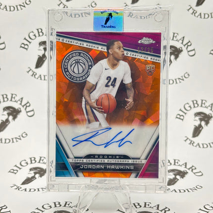 2023-24 Topps Chrome Jordan Hawkins Certified Rookie Auto Orange #13/25