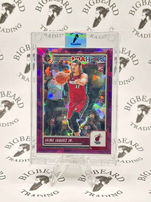 2023 NBA Hoops Premium Stock Jaime Jaquez Jr Red Disco Prizm 146/149 #51 Rookie RC