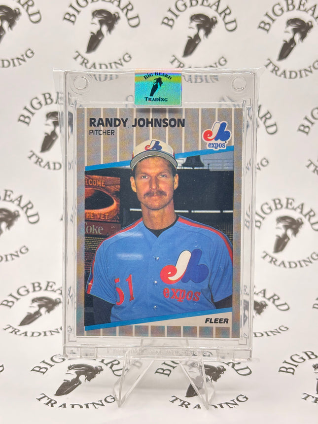RANDY JOHNSON 1989 Fleer #381 Expos Rookie