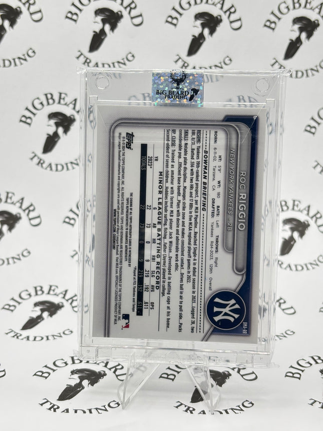 2024 Bowman Chrome Roc Riggio #BMA-RR Mojo Autograph