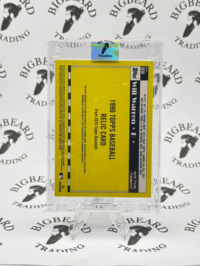 2025 Topps Series 2 - 1990 Topps Baseball Relics Will Warren #90R2-WW