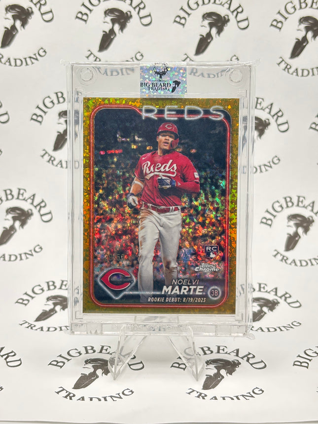 2024 Topps Chrome Update Gold  #USC91 Noelvi Marte RC 29/50