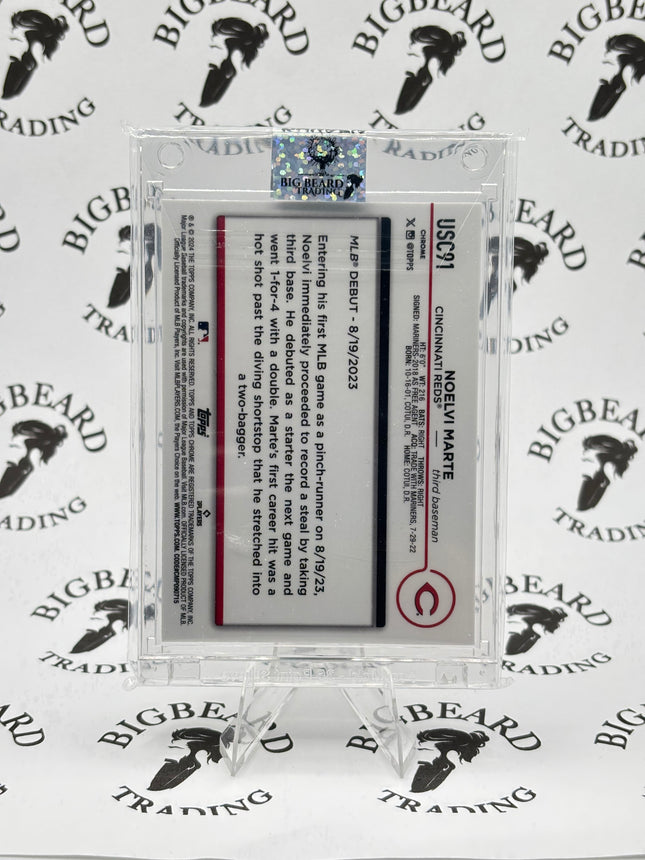 2024 Topps Chrome Update Gold  #USC91 Noelvi Marte RC 29/50