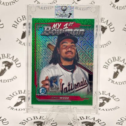 2024 Bowman Chrome #M1B-38 James Wood My 1st Bowman Green Mojo Refractors 97/99