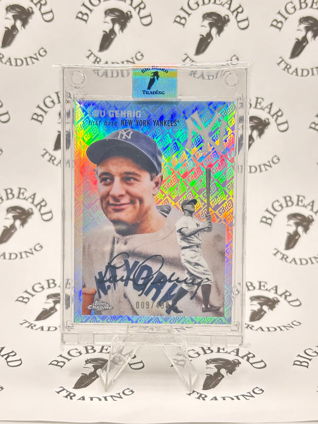 2023 Lou Gehrig Topps Chrome Platinum Anniversary #325 Topps Refractor 9/499