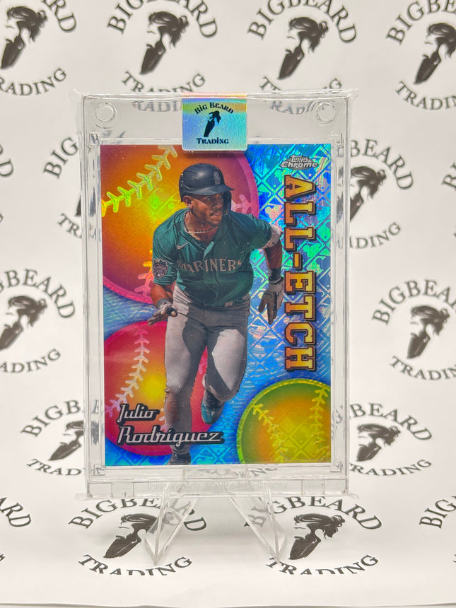 2024 Topps Chrome Logofractor Edition #CAEL-4 Julio Rodriguez Chrome All Etch