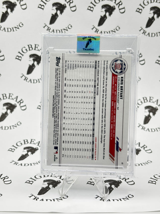 2025 Topps All Star Game #61 Kris Bryant Pink Foil 204/250