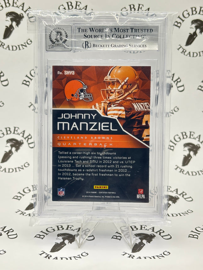 2014 Certified Sky's the Limit Johnny Manziel RC Auto BGS AUTH 10 AUTO