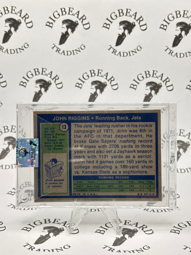 1972 Topps John Riggins #13