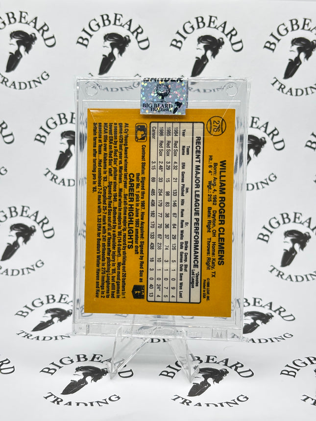 Roger Clemens 1987 Donruss Red Sox #276