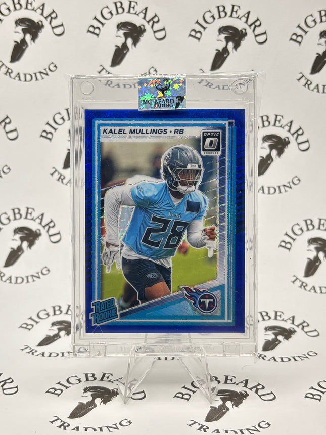 Kalel Mullings 2025 Donruss Optic Rated Rookie #262 Blue Scope