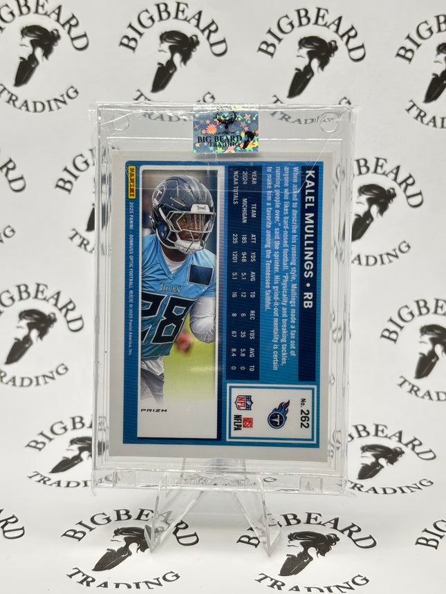 Kalel Mullings 2025 Donruss Optic Rated Rookie #262 Blue Scope