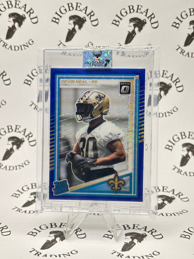 Devin Neal 2025 Donruss Optic Rated Rookie #282 Blue Scope