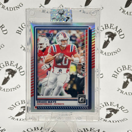 2025 Donruss OPTIC DRAKE MAYE SILVER Holo Prizm New England Patriots #47