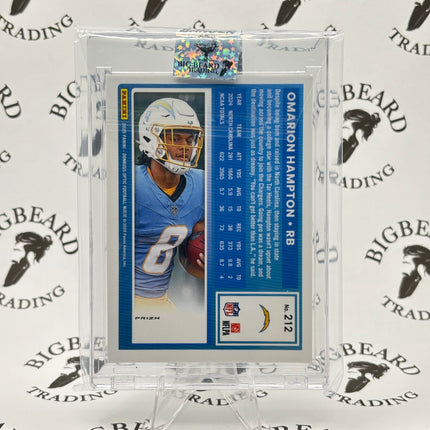 2025 Panini Donruss Optic Omarion Hampton Rated Rookie Blue Scope Prizm #212