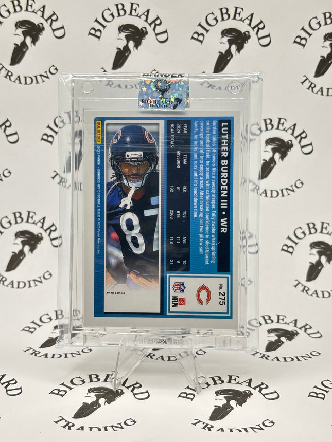 2025 Donruss Optic Luther Burden III #275 RC Rated Rookie Blue Scope Prizm