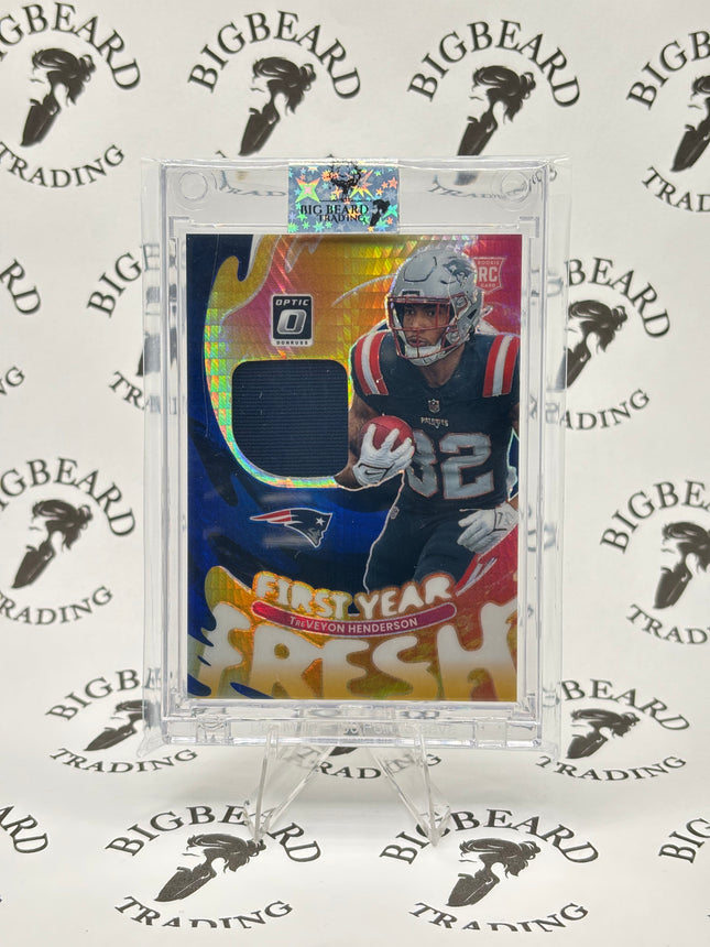 TreVayon Henderson 2025 Donruss Optic Rookie #FYFBH-THN First Year Fresh Patch