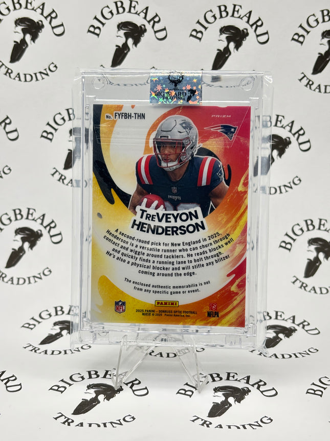 TreVayon Henderson 2025 Donruss Optic Rookie #FYFBH-THN First Year Fresh Patch
