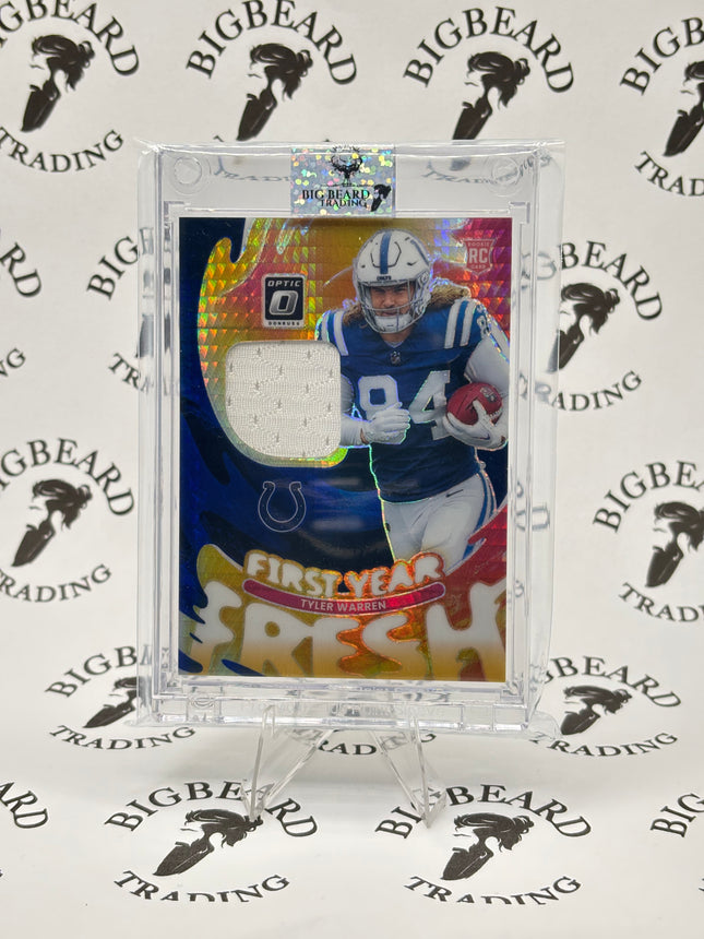 2025 Optic - Tyler Warren #FYFBH-TWN First Year Fresh: Blue Hyper Patch (RC)