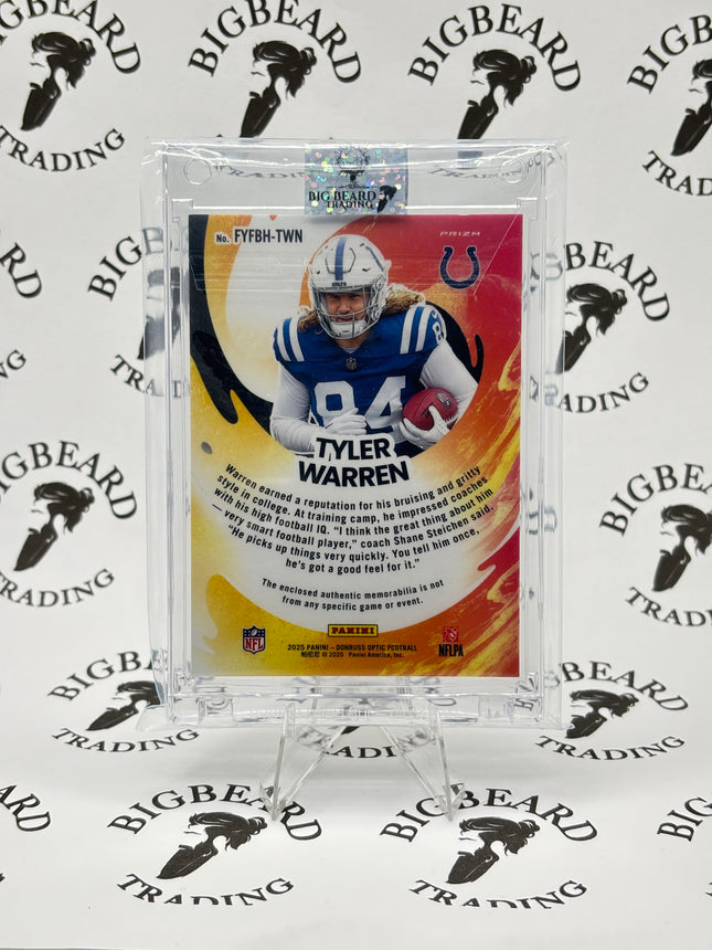 2025 Optic - Tyler Warren #FYFBH-TWN First Year Fresh: Blue Hyper Patch (RC)