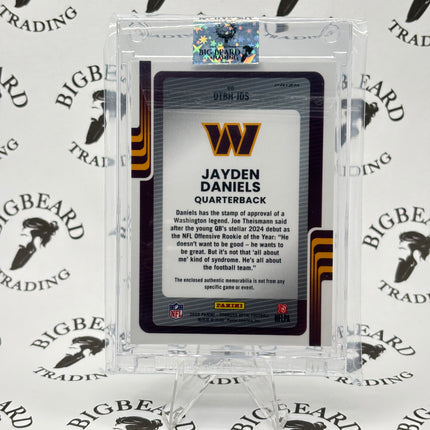 2025 Donruss Optic Jayden Daniels Donruss Threads Patch Blue Hyper #DTBH-JDS