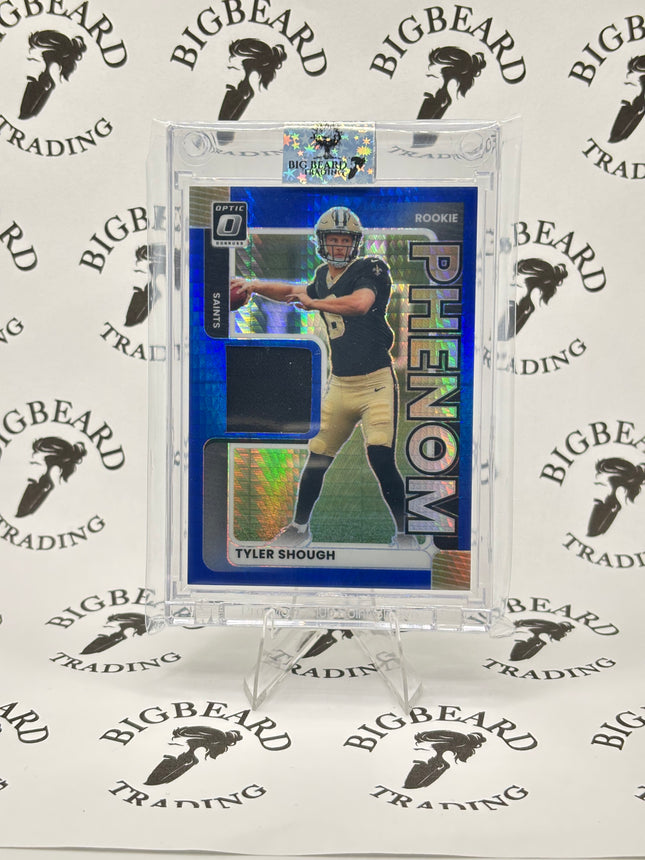 2025 Panini Donruss Optic - Tyler Shough #RPBH-TSH Rookie Phenoms Blue Hyper