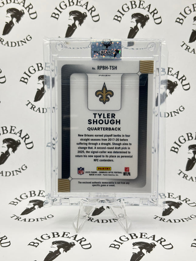 2025 Panini Donruss Optic - Tyler Shough #RPBH-TSH Rookie Phenoms Blue Hyper