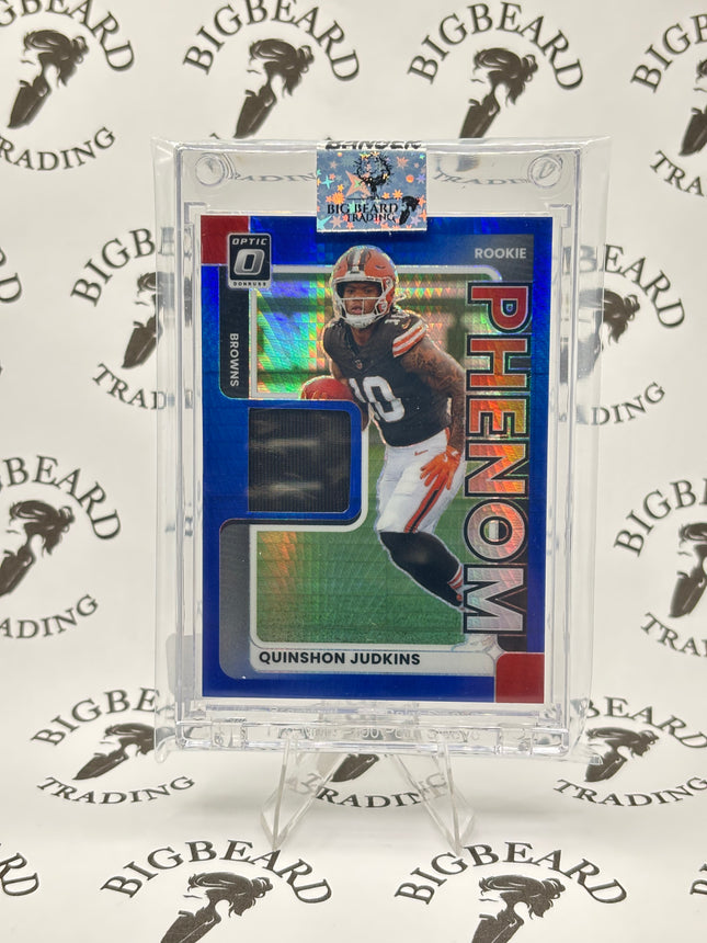 Quinshon Judkins 2025 Donruss Optic Rookie Phenom #RPBH-QJS Patch