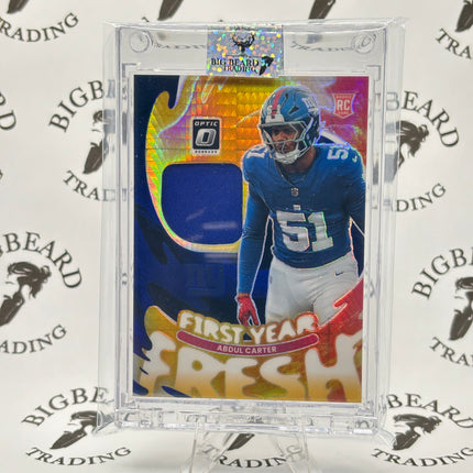 2025 Panini Donruss Optic - Abdul Carter First Year Fresh Patch #FYFBH-ACR