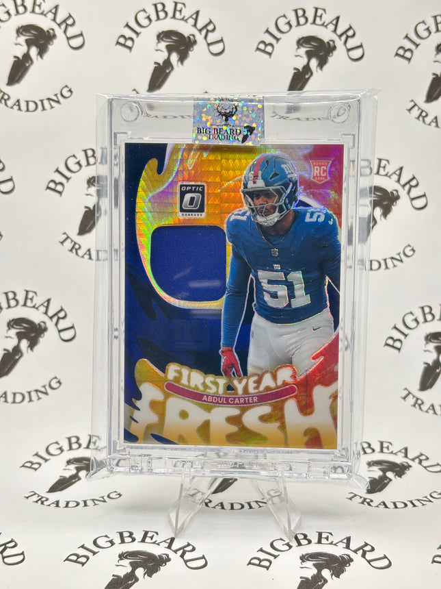 2025 Panini Donruss Optic - Abdul Carter First Year Fresh Patch #FYFBH-ACR
