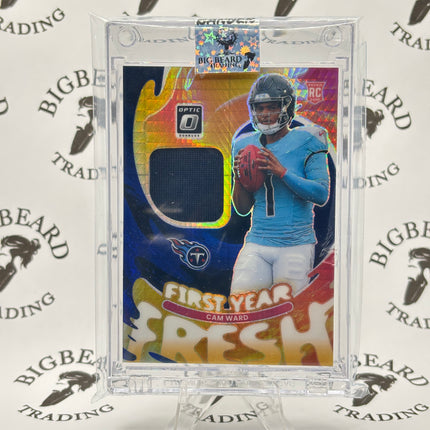 2025 panini optic football Cam Ward #fyfbh-cwa First Year Fresh