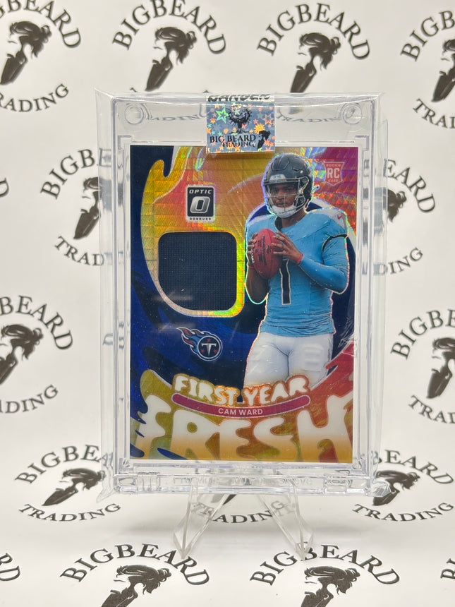 2025 panini optic football Cam Ward #fyfbh-cwa First Year Fresh