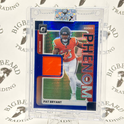 2025 Optic - Pat Bryant Rookie RC PATCH - ROOKIE PHENOM #RPBH-PBT BRONCOS
