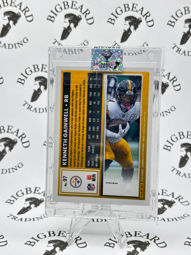 2025 Panini Donruss Optic Kenneth Gainwell #97 Team Emoji SP Pittsburgh Steelers