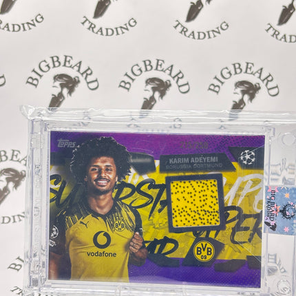 2025-26 Topps UEFA Club Competitions #TSR-KA Karim Adeyemi Superstar Relic 215/250