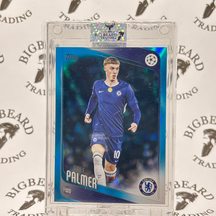 Cole Palmer 2025-26 Topps UEFA Club Competitions UCC Neon Blue FlowFractor #118