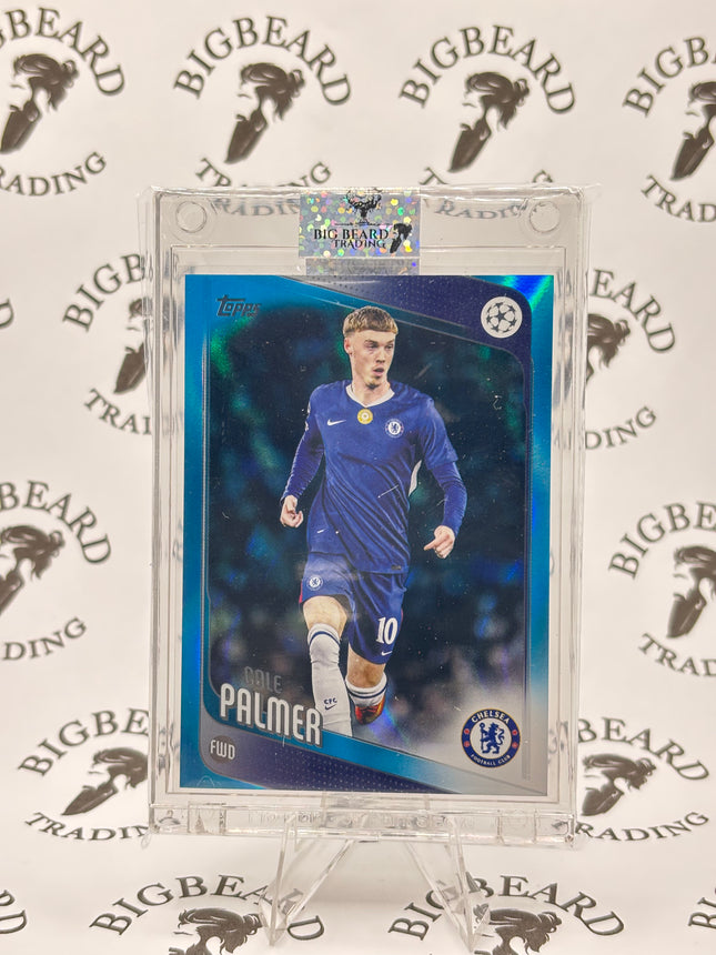 Cole Palmer 2025-26 Topps UEFA Club Competitions UCC Neon Blue FlowFractor #118