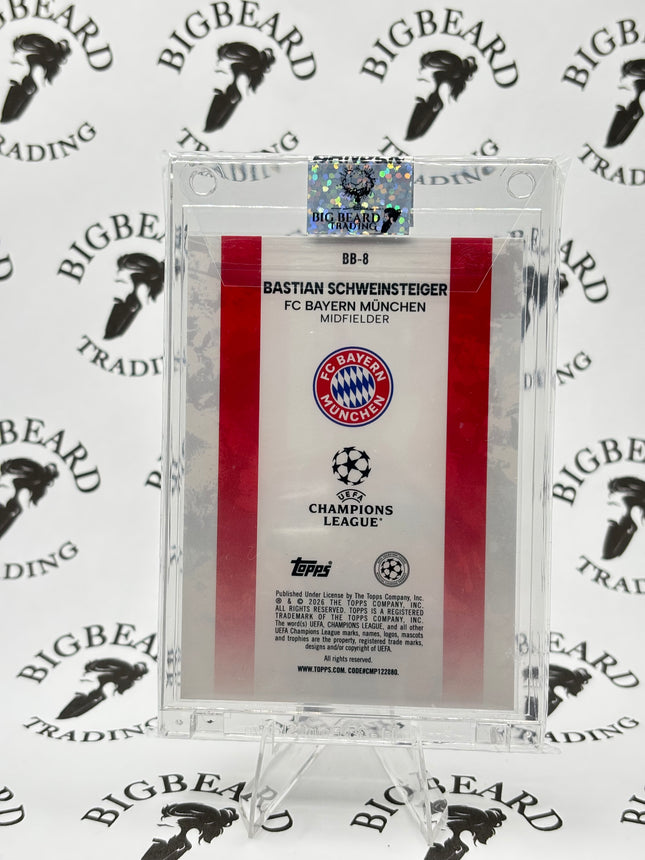 Bastian Schweinsteiger Legendary Numbers #BB-8 - Topps Flagship UEFA UCC 2025-26