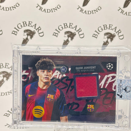 2025-26 Topps UEFA Flagship SUPERSTAR RELIC #TSR-QJ QUIM JUNYENT RC Rookie